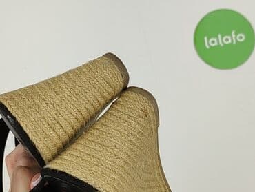 sandały na koturnie z pomponami: Sandały damskie, rozmiar 40 — 6