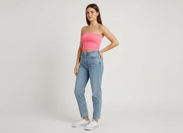 stradivarius top bez ramiączek: Stradivarius, Top damski, rozmiar M — 1