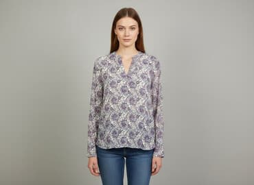 długa sukienka w kwiaty na wesele plus size: Жіноча блуза, розмір L — 1