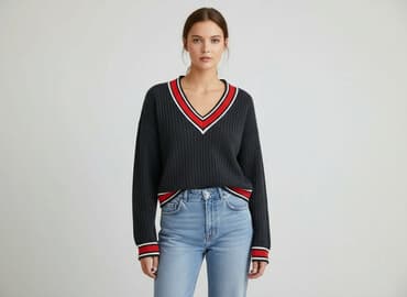 czarne body z długim rękawem h m: H&M, Women`s sweater, size S — 1