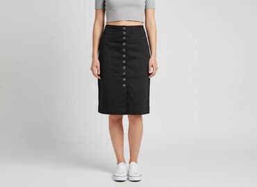 spódnice midi plisowane czarne: Gina Tricot, Spódnica damska, rozmiar XS — 6