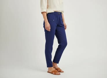 czarne legginsy ciążowe: Happymum, Spodnie materiałowe damskie, rozmiar M — 1