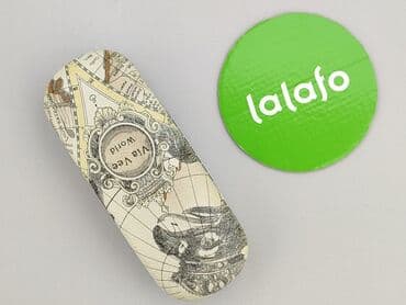 czapka bdf: Etui na okulary z twardą obudową, wzór retro mapa świata. - Materiał — 2