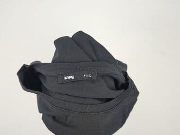 bluzki czarne basic: Sinsay, T-shirt damski, rozmiar L — 4