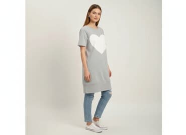 szare sukienki: Sukienka damska, rozmiar M — 5