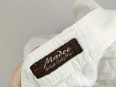 biale szerokie jeansy: Madoc, Jeansy damskie, rozmiar S — 4