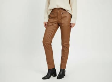 body eko skóra: Spodnie materiałowe damskie, rozmiar S — 7