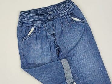 pomaranczowe spodnie dresowe: Jeans, H&M, 2-3 years, 98, condition - Perfect — 1