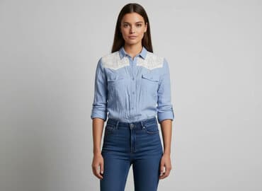 koszula niebieska hm: Atmosphere, Koszula damska, rozmiar S — 7