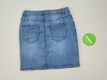 spódniczka dżinsowe z wysokim stanem: CAMAIEU, Spódnica damska, rozmiar L — 3