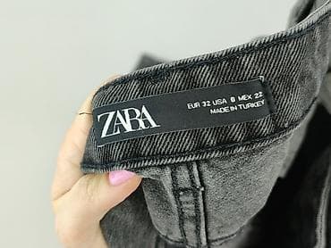 dżins tekst: Zara, Jeansy damskie, rozmiar 2XS — 4