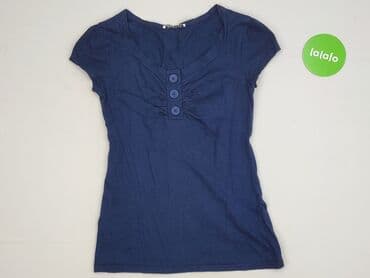 koszulka w niebieskie paski: George, T-shirt damski, rozmiar M — 2