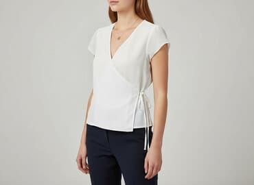 długa bluzka na wierzch krzyżówka: Women's blouse, size XS — 1