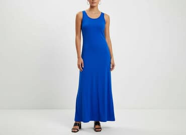 sukienki maxi na wesele niebieska: Sukienka damska, rozmiar S — 6