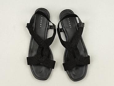 czerwone sandaly plaskie: Sinsay, Sandały damskie, rozmiar 41 — 1