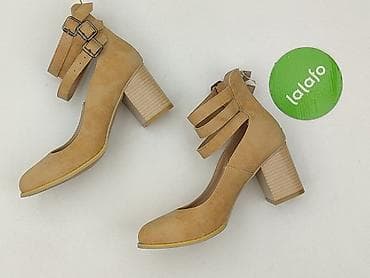 buty na ostrogi piętowe: Półbuty damskie, rozmiar 38 — 4