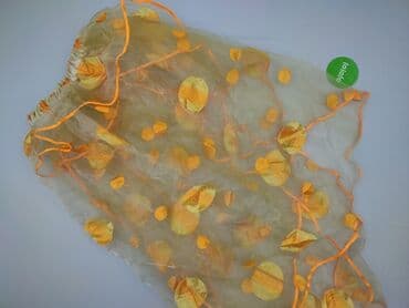 obrus żółty: Spódnica tiulowa midi z haftowanymi aplikacjami - Materiał: lekki — 3