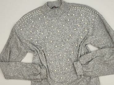 sweter z transparentnymi rękawami: Sweter damski, S — 1