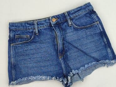 krótkie jeansowe spodenki z wysokim stanem: H&M, Szorty damskie, rozmiar M — 1