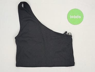 czarny top cropp: Sinsay, Top damski, rozmiar XL — 2