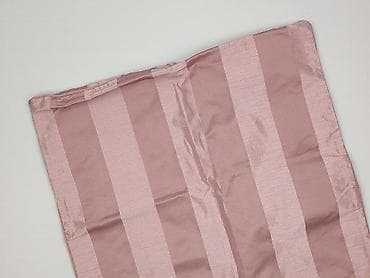 do oddania: Różowa kosmetyczka/etui z tkaniny z połyskiem, w szerokie pionowe pasy — 1