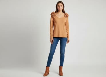 bluzki damskie pomarańczowa: H&M, Bluzka damska, rozmiar M — 6