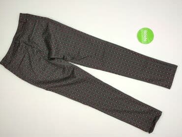 ubrania w pepitkę: Spodnie materiałowe damskie, rozmiar S — 6