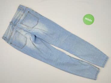 jeansy z asymetrycznym zapieciem: Jeansy damskie, rozmiar M — 3