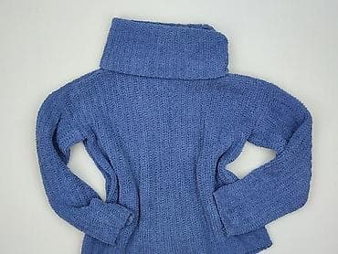 niebieski sweter damski: Golf damski, rozmiar XS — 1