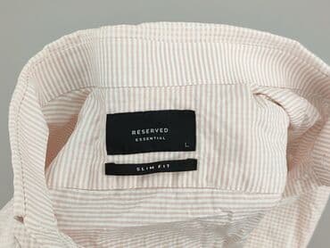 rozowa koszula w paski zara: Reserved, Koszulа dla mężczyzn, rozmiar L — 4