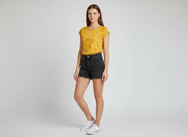 smiley face t shirty: Sinsay, T-shirt damski, rozmiar XS — 1