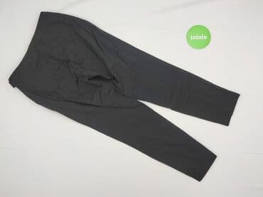 spodnie czarne damskie z niskim stanem: Spodnie materiałowe damskie, rozmiar S — 3