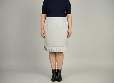 jaka bluzka do długiej plisowanej spódnicy: Women`s skirt, size 5XL — 1