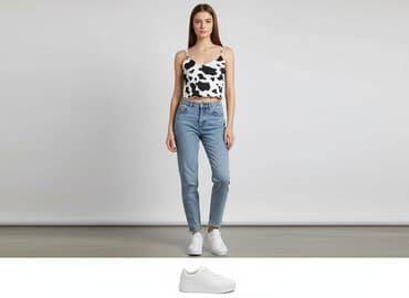 ubrania w krowie łaty: Shein, Top damski, rozmiar XS — 1