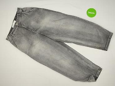 cropped blue jeans: Bershka, Jeansy damskie, rozmiar S — 2