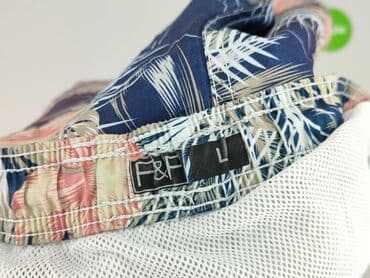 piec lat w paski bluza w paski swiat: F&F, Szorty kąpielowe dla mężczyzn, rozmiar L — 4
