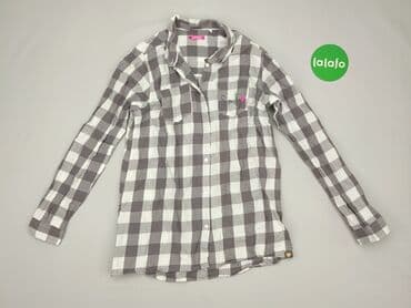 cropp koszulka oversize: Shirt 14 years, condition - Good, pattern - Cell, color - Grey — 2