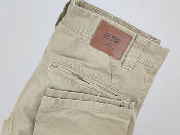 szeroki czerwony pasek do sukienki: Big Star, Chinosy dla mężczyzn, M — 6