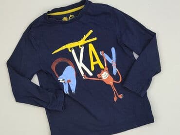 biala koszulka basic: Sweatshirt, F&F, 8 years, 122-128 cm, condition - Perfect — 1