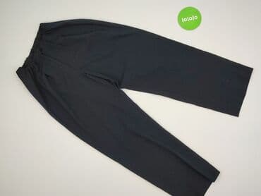 czarne spodnie z białą nitką: Spodnie materiałowe damskie, rozmiar S — 3