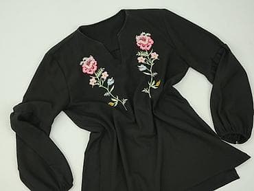czarne bluzki boho: Bluzka damska, rozmiar L — 1