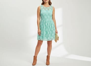 miętowa sukienka z koronki: FB Sister, Sukienka damska, rozmiar XL — 6