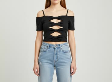 bluzki nietoperz plus size: Top damski, rozmiar S — 5