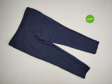 Women: Material trousers for women, size 4XL (EU 48) — 3