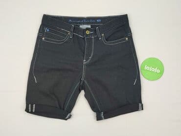 krótkie czarne skórzane spodenki: Szorty damskie, rozmiar M — 2