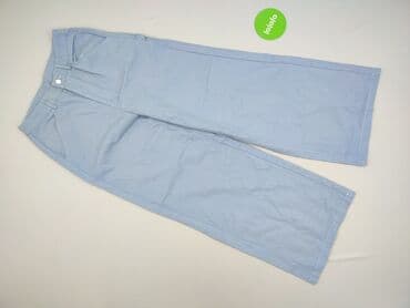 biale szerokie jeansy: Shein, Spodnie materiałowe damskie, rozmiar S — 2