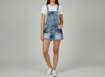 krótkie spodenki dsquared: Ogrodniczki damskie, rozmiar S — 7