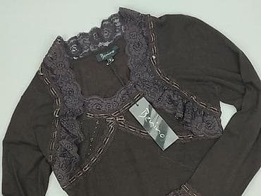 brazowe klapki a: Bluzka damska, rozmiar S — 1