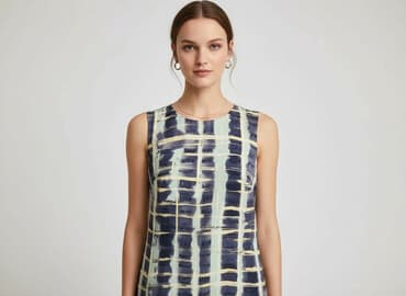 koszula niebieska hm: H&M, Sukienka damska, rozmiar S — 6