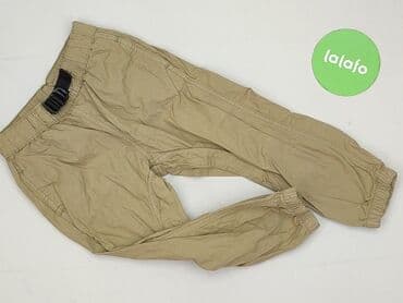 biale spodnie wysoki stan: Material trousers, Coccodrillo, 2-3 years, 98, condition - Perfect — 2